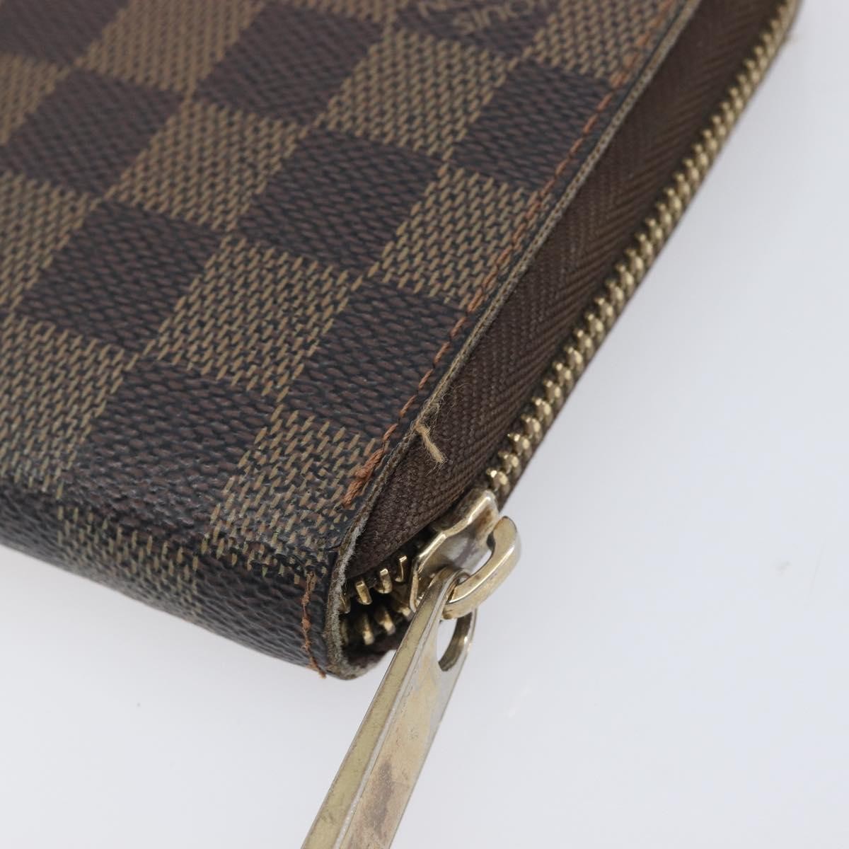 Louis Vuitton Zippy Organizer Damier, Brown, Canvas, Wallet