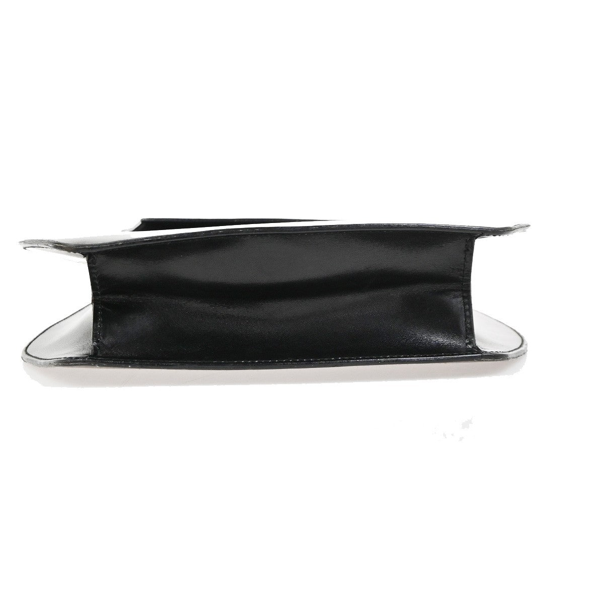 Celine Vintage Macadam Canvas, Black, Leather, Shoulder Bag