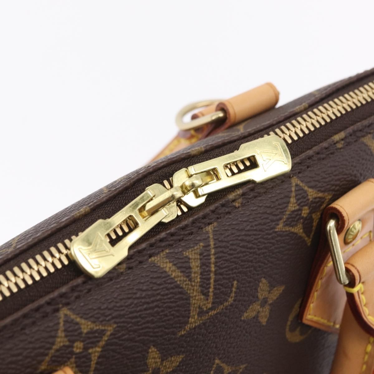 Louis Vuitton Alma Monogram Canvas, Brown, Canvas, Handbag