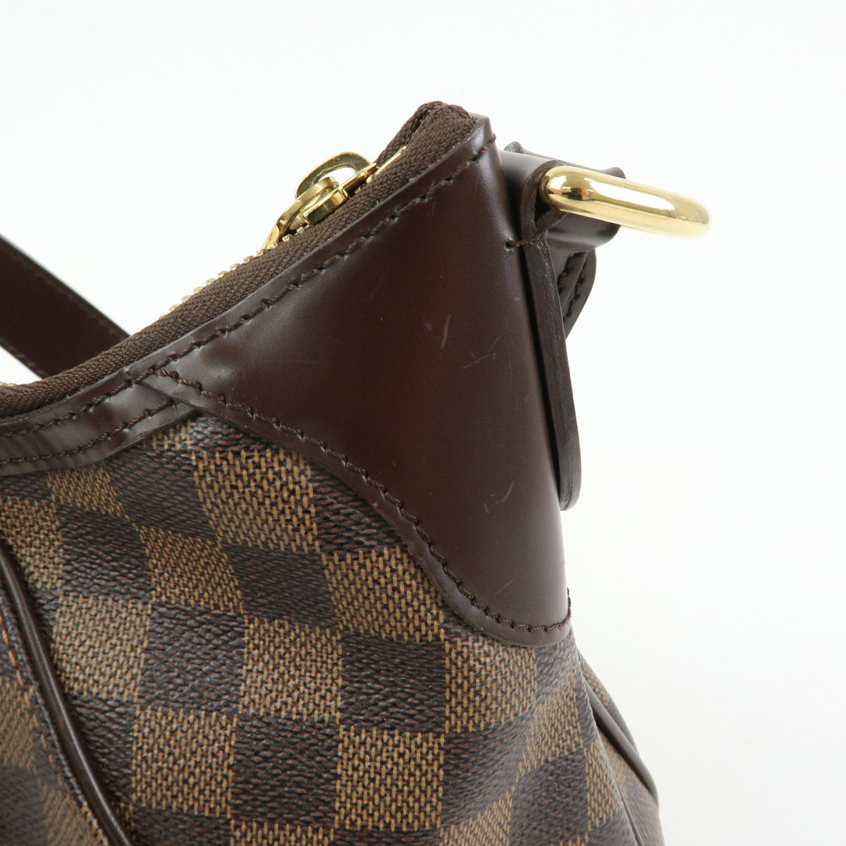 Louis Vuitton Thames Damier, Brown, Canvas, Handbag