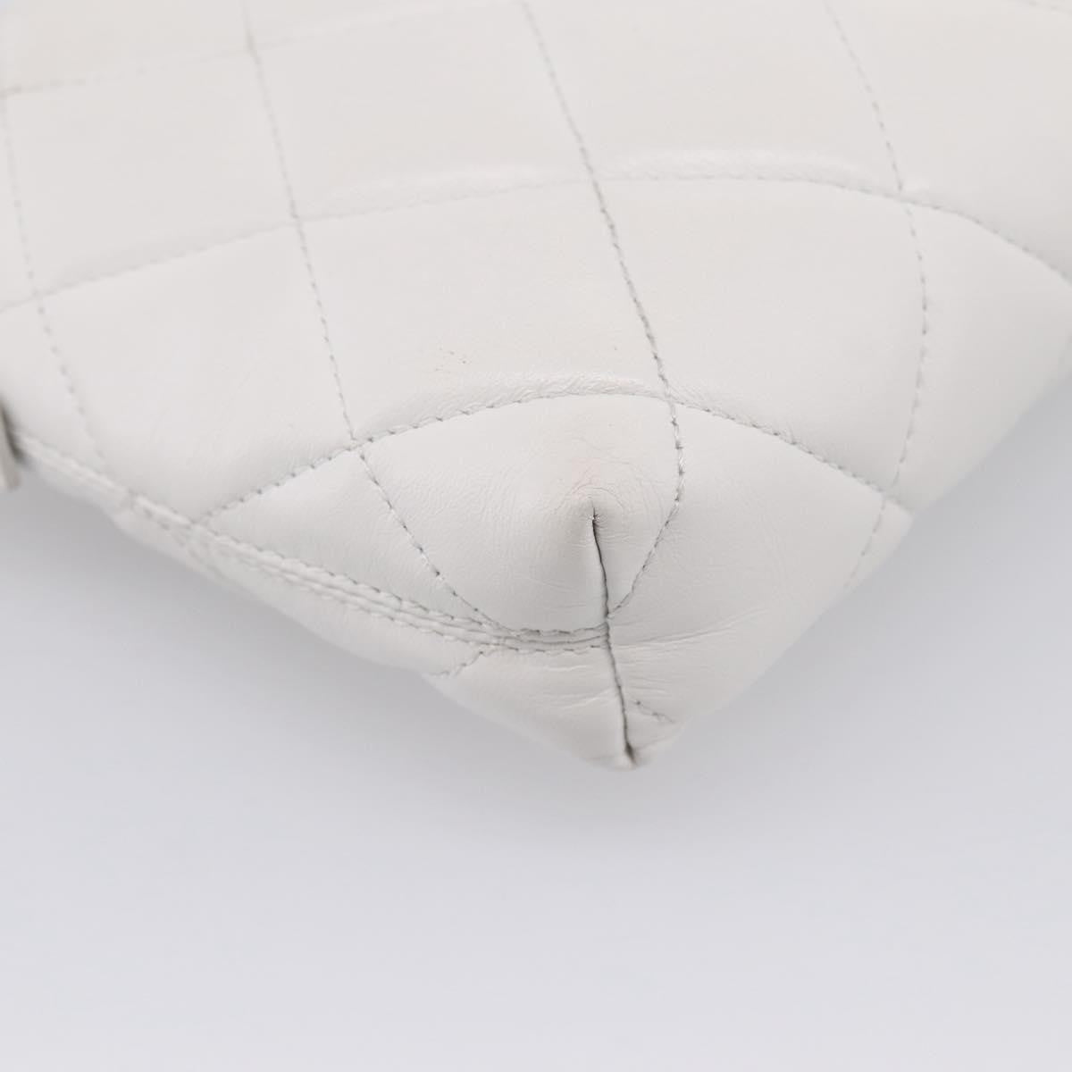Balenciaga Touch B. Camera Quilted Leather, White, Leather, Handbag