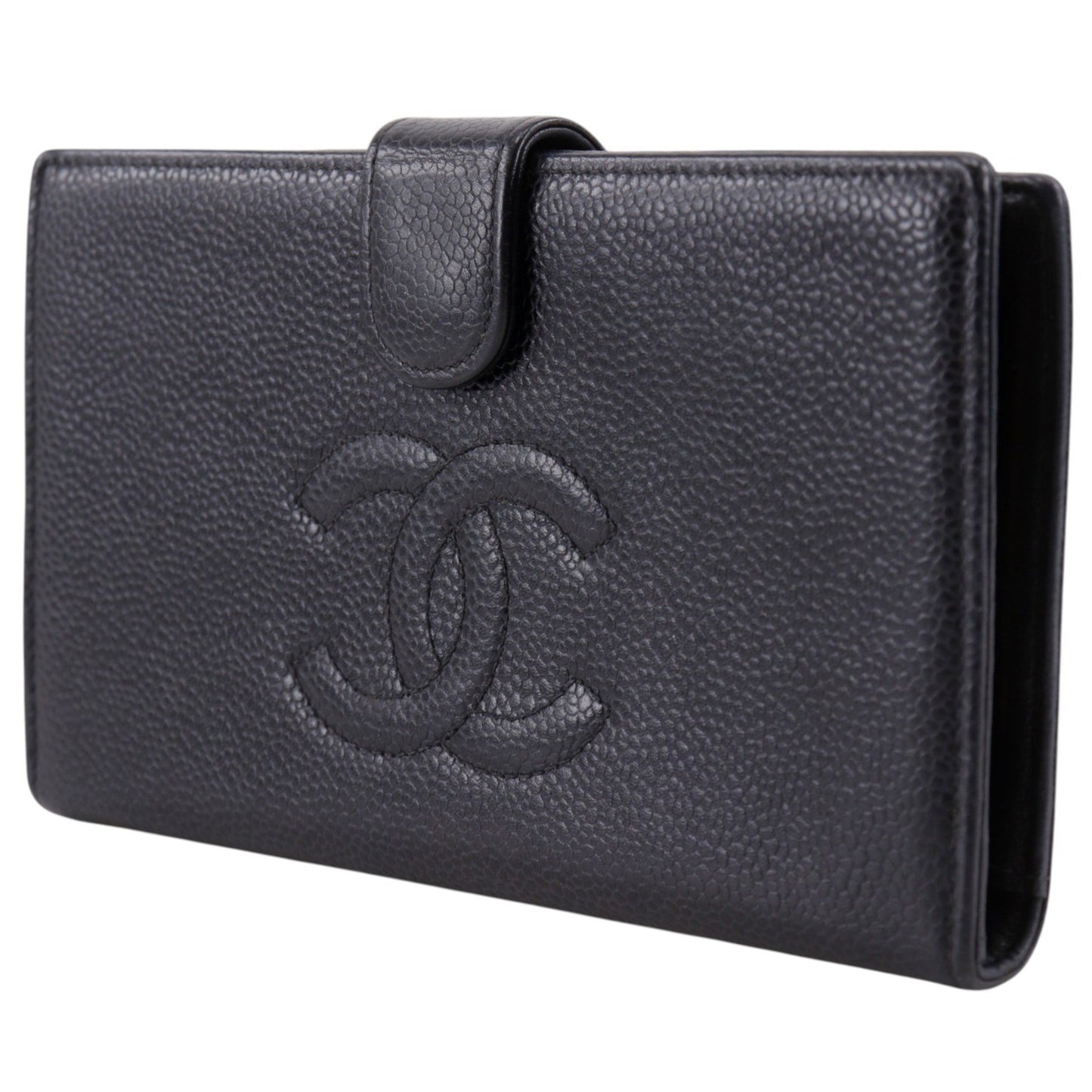 Chanel Timeless CC French Caviar, Black, Leather, Wallet
