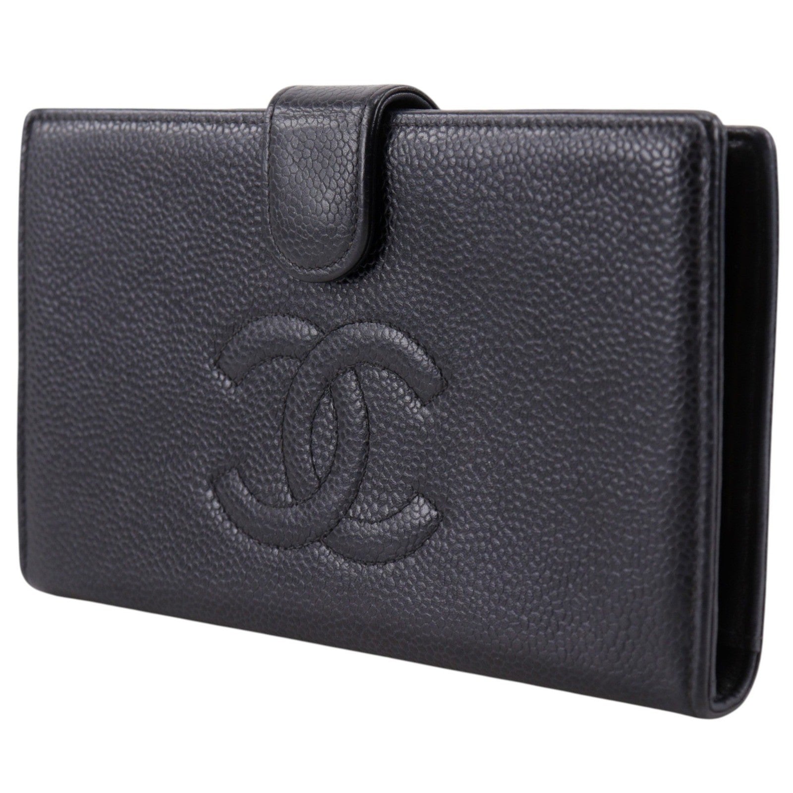 Chanel Timeless CC French Caviar, Black, Leather, Wallet