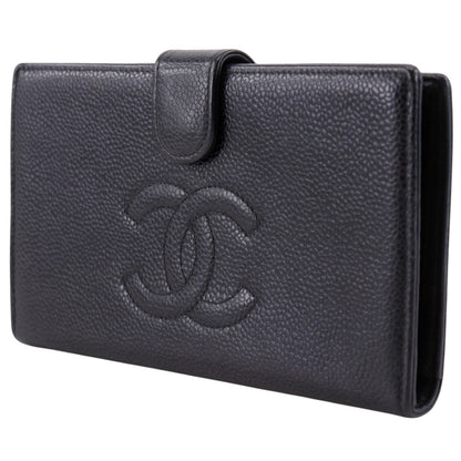 Chanel Timeless CC French Caviar, Black, Leather, Wallet