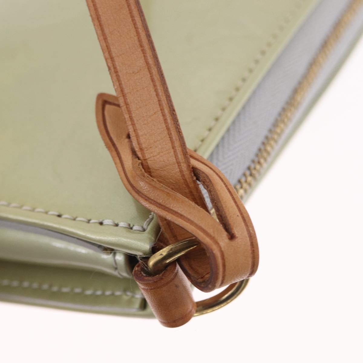 Louis Vuitton Lexington Pochette Monogram Vernis, Beige, Patent Leather, Clutch