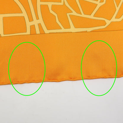 Hermes Carré 90 Silk multicolor, Orange, Silk, Scarf