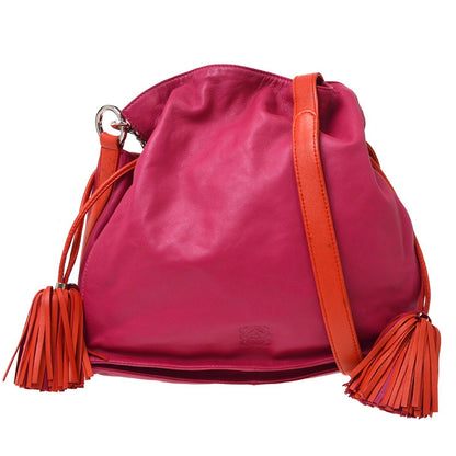 Loewe Flamenco Leather, Pink, Leather, Handbag