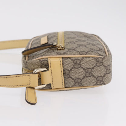Gucci Front Zip GG Canvas, Beige, Canvas, Crossbody Bag