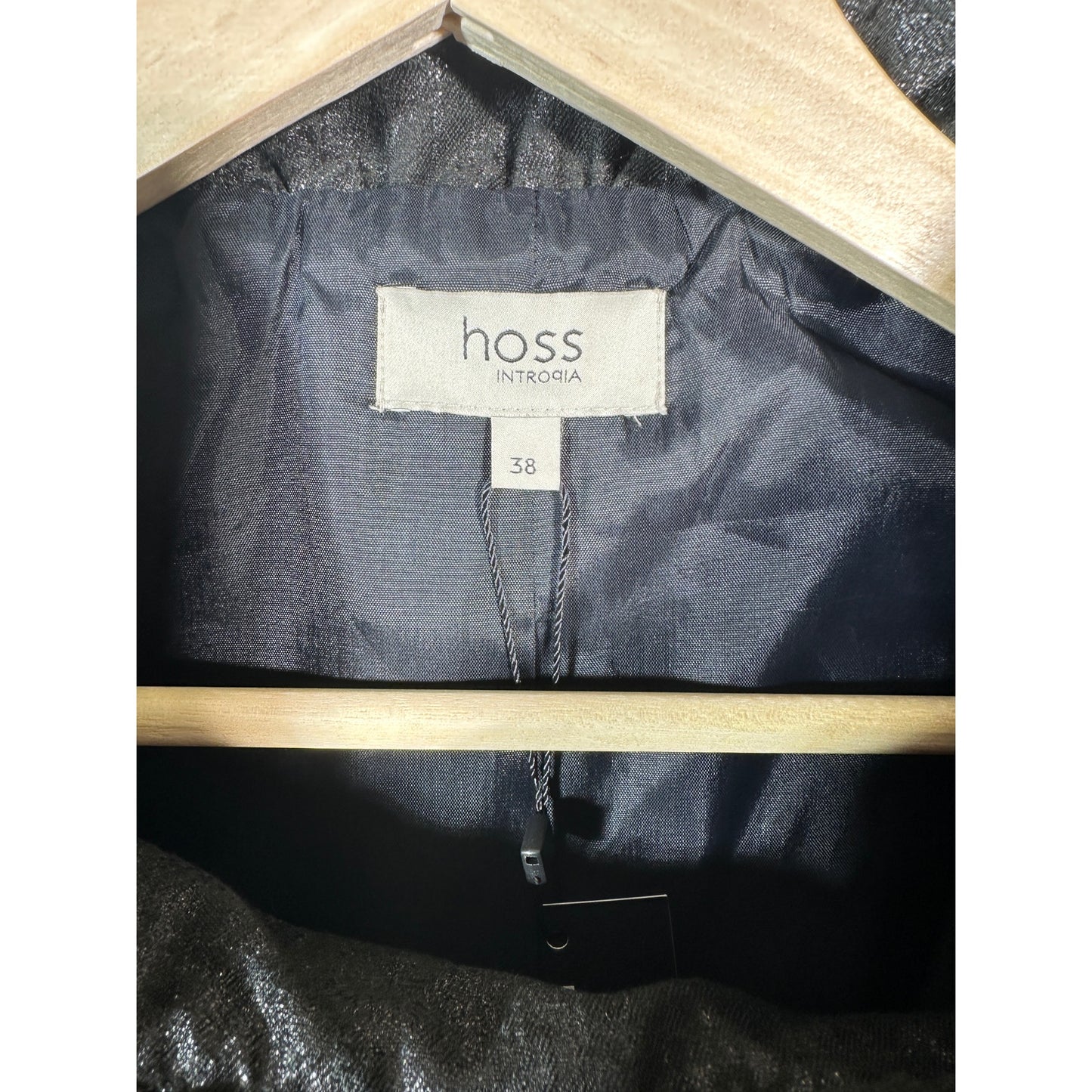 HOSS Metallic Cropped Wrap Top