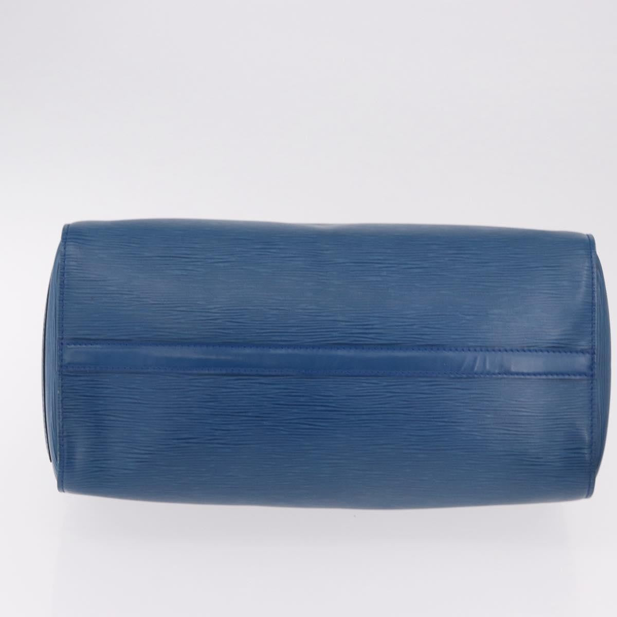 Louis Vuitton Speedy Epi Leather, Blue, Leather, Handbag