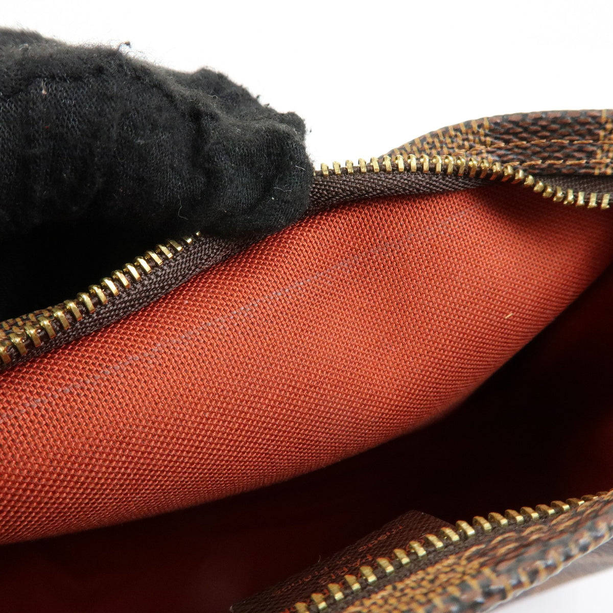 Louis Vuitton Trousse Make Up Damier, Brown, Canvas, Clutch