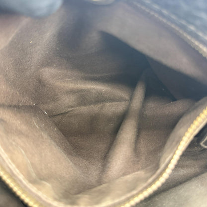 Prada Shoulder Canvas and Leather, Black, Canvas, Shoulder Bag