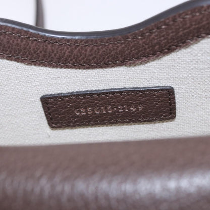 Gucci Horsebit 1955 Printed GG Coated Canvas, Beige, Canvas, Crossbody Bag