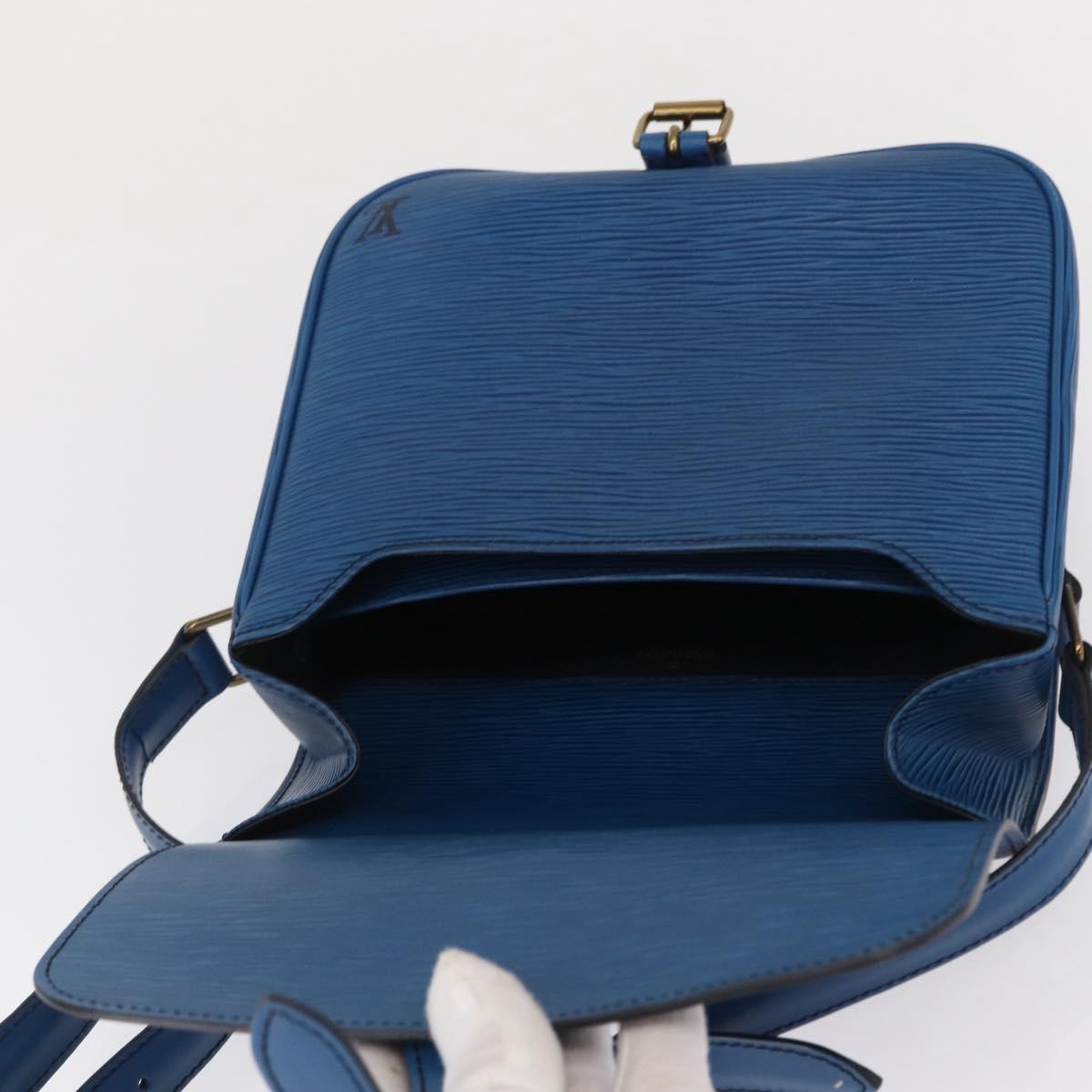 Louis Vuitton Cartouchiere Epi Leather, Blue, Leather, Shoulder Bag