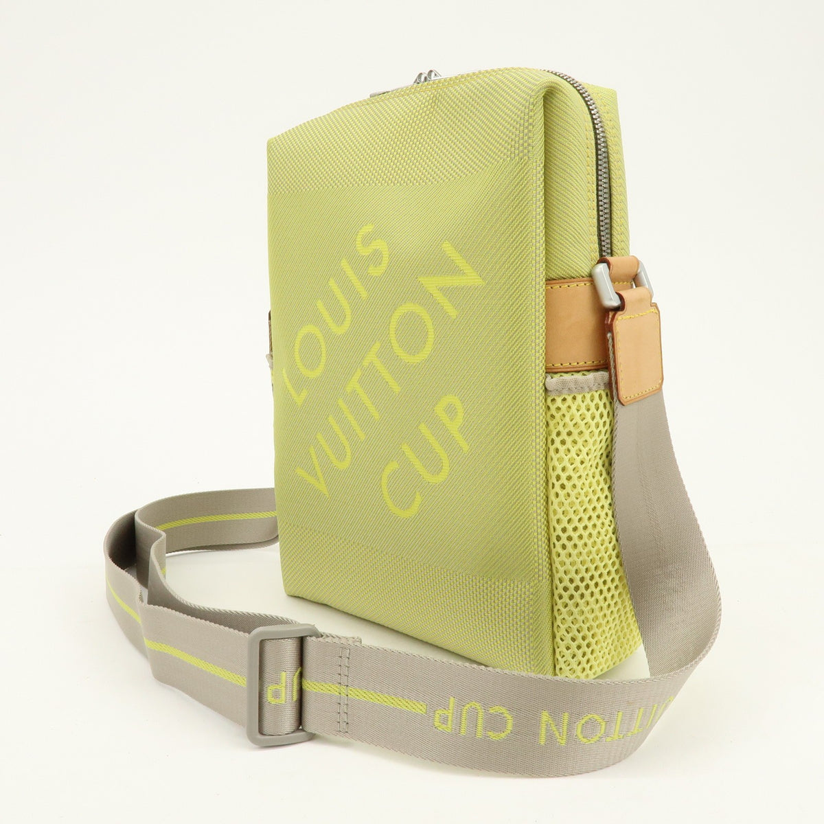 Louis Vuitton Cup Weathery Damier Geant Canvas, Green, Canvas, Handbag