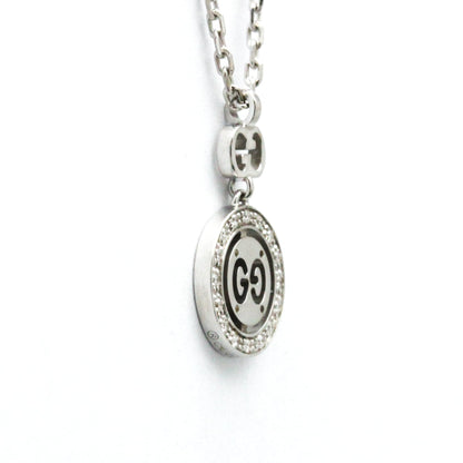 Gucci Icon Twirl 18K White Gold with Diamonds, Silver, White Gold, Necklace