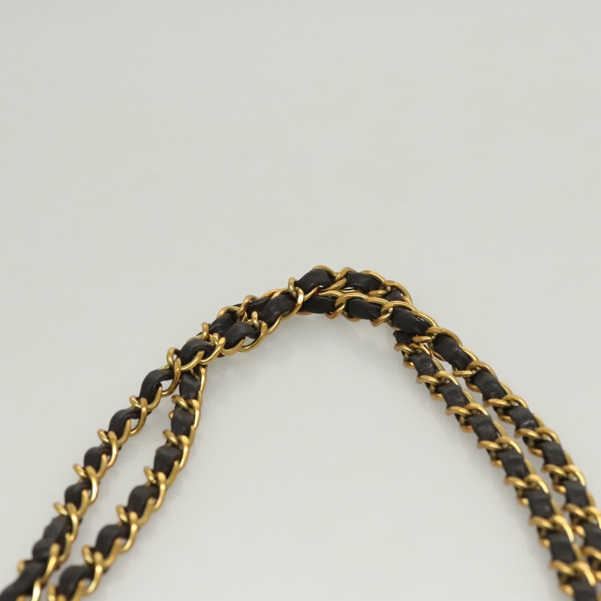 Chanel Vintage Classic Double Flap Bag Quilted Lambskin, BLACK, LEATHER, Shoulder bag