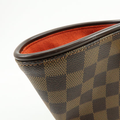 Louis Vuitton Manosque Damier, Brown, Canvas, Handbag