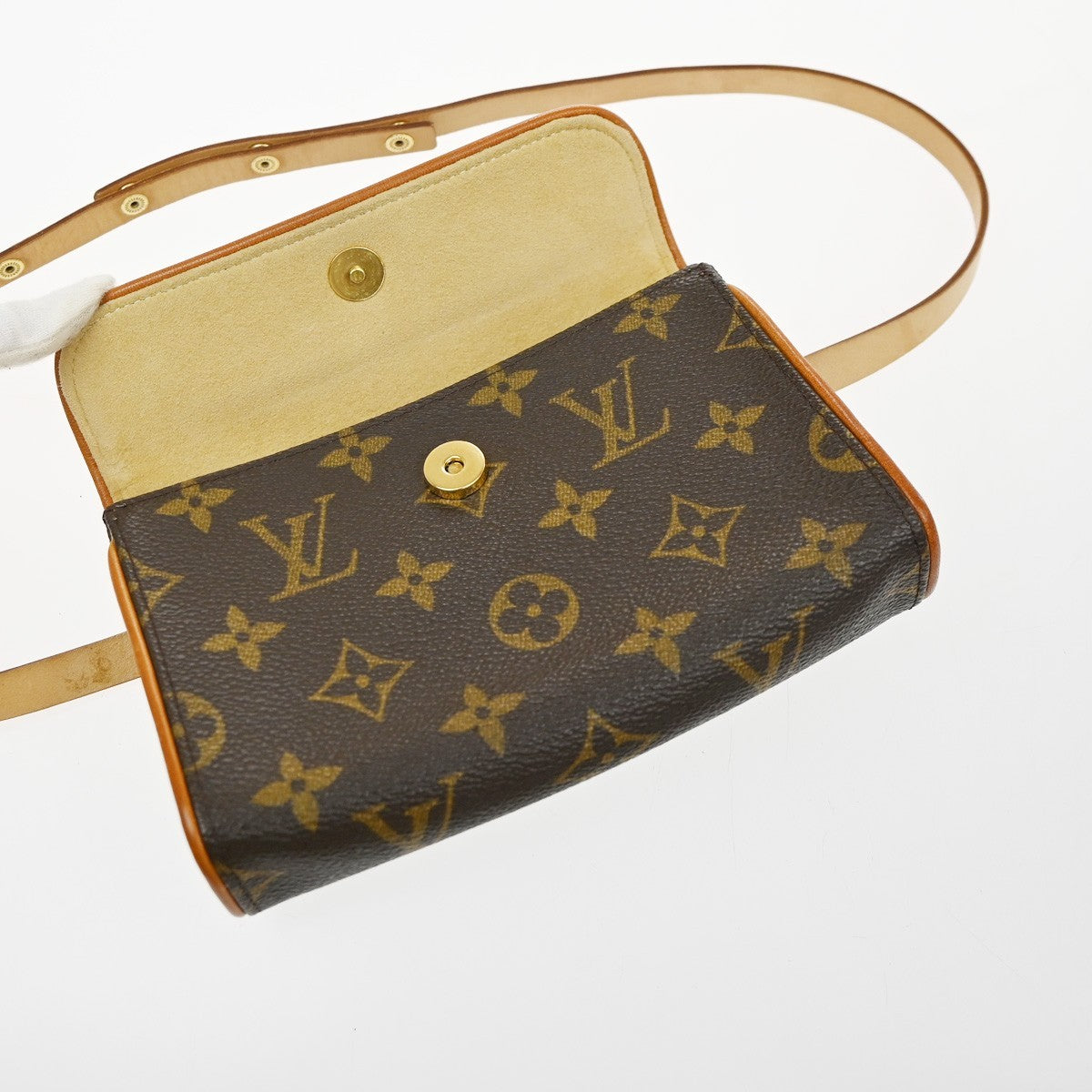 Louis Vuitton Florentine Waist Monogram Canvas, Brown, Canvas, Handbag