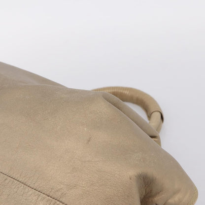 Loewe Aire Leather, Gold, Leather, Shoulder Bag