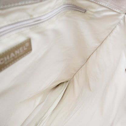 Chanel Travel Line Nylon, Beige, Nylon, Tote Bag