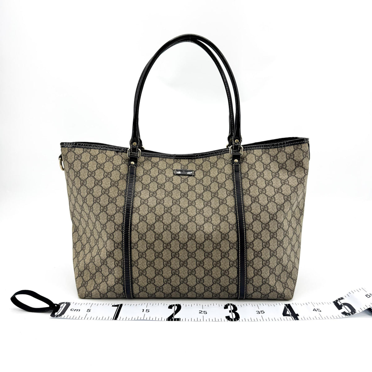Gucci Joy GG Coated Canvas with Leather, Brown, Canvas, Tote Bag