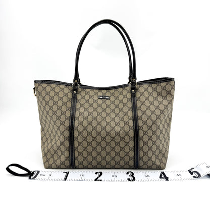 Gucci Joy GG Coated Canvas with Leather, Brown, Canvas, Tote Bag