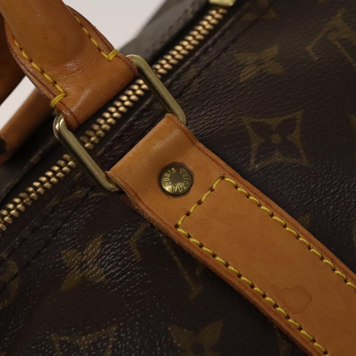 Louis Vuitton Keepall Bag Monogram Canvas, BROWN, CANVAS, Travel bag