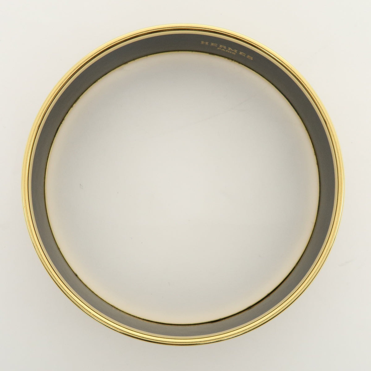 Hermes Caleche Bangle Enamel, Gold, Gold Plated, Bracelet