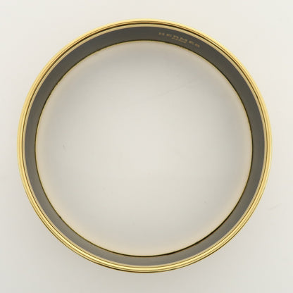 Hermes Caleche Bangle Enamel, Gold, Gold Plated, Bracelet