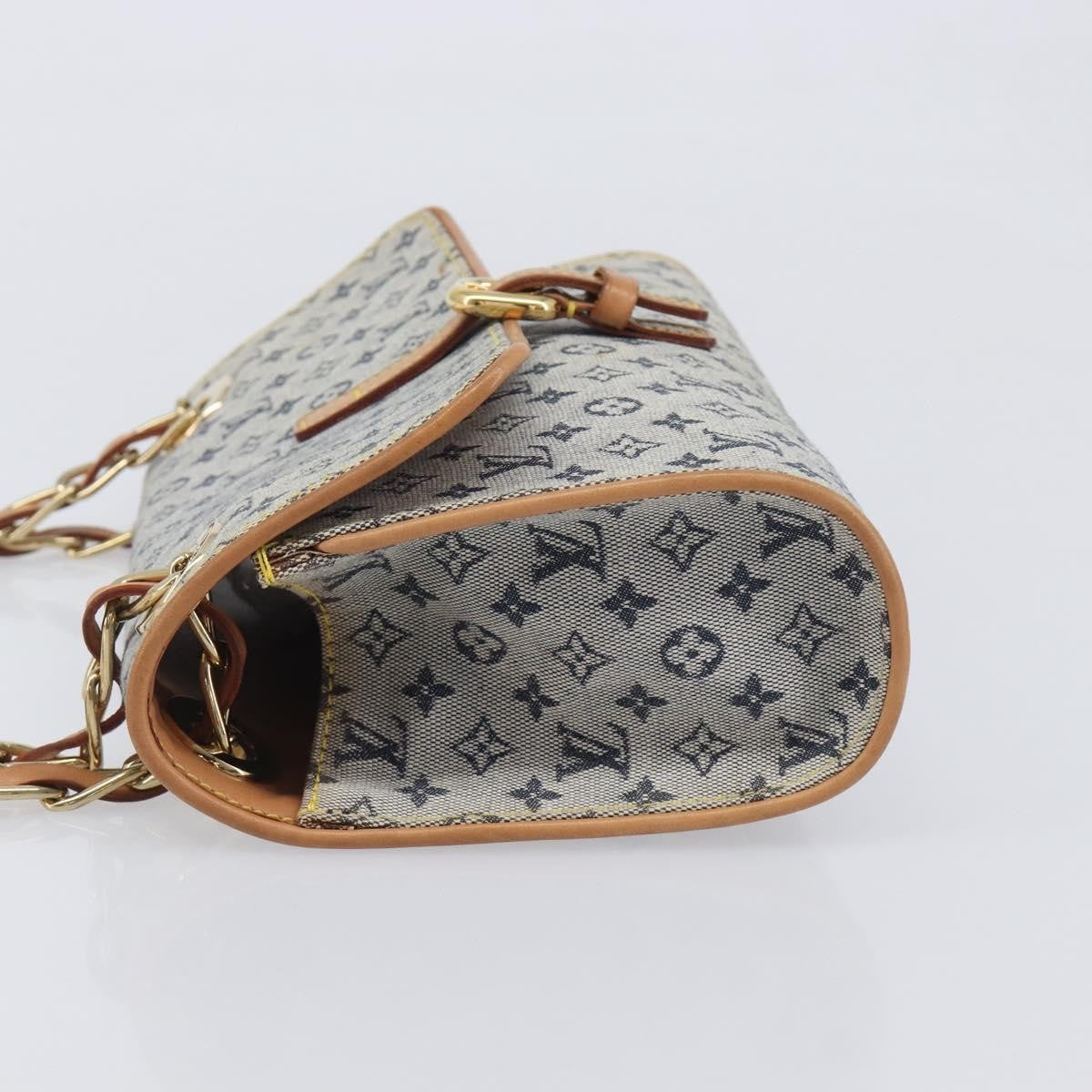 Louis Vuitton Camille Mini Lin, Blue, Canvas, Handbag