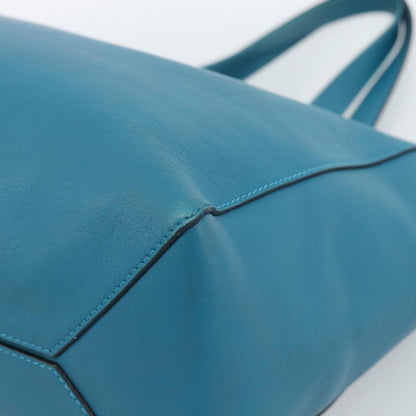 Loewe Anagram Leather, Blue, Leather, Tote Bag
