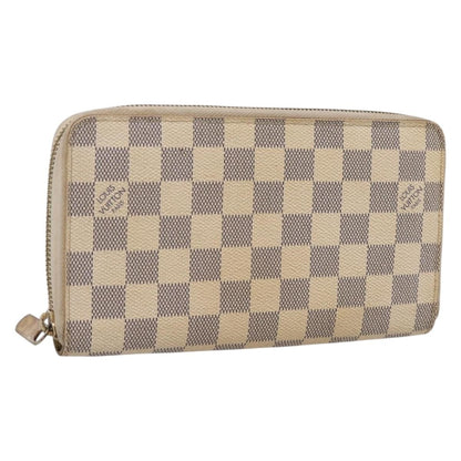 Louis Vuitton Zippy Organizer Damier, White, Canvas, Wallet