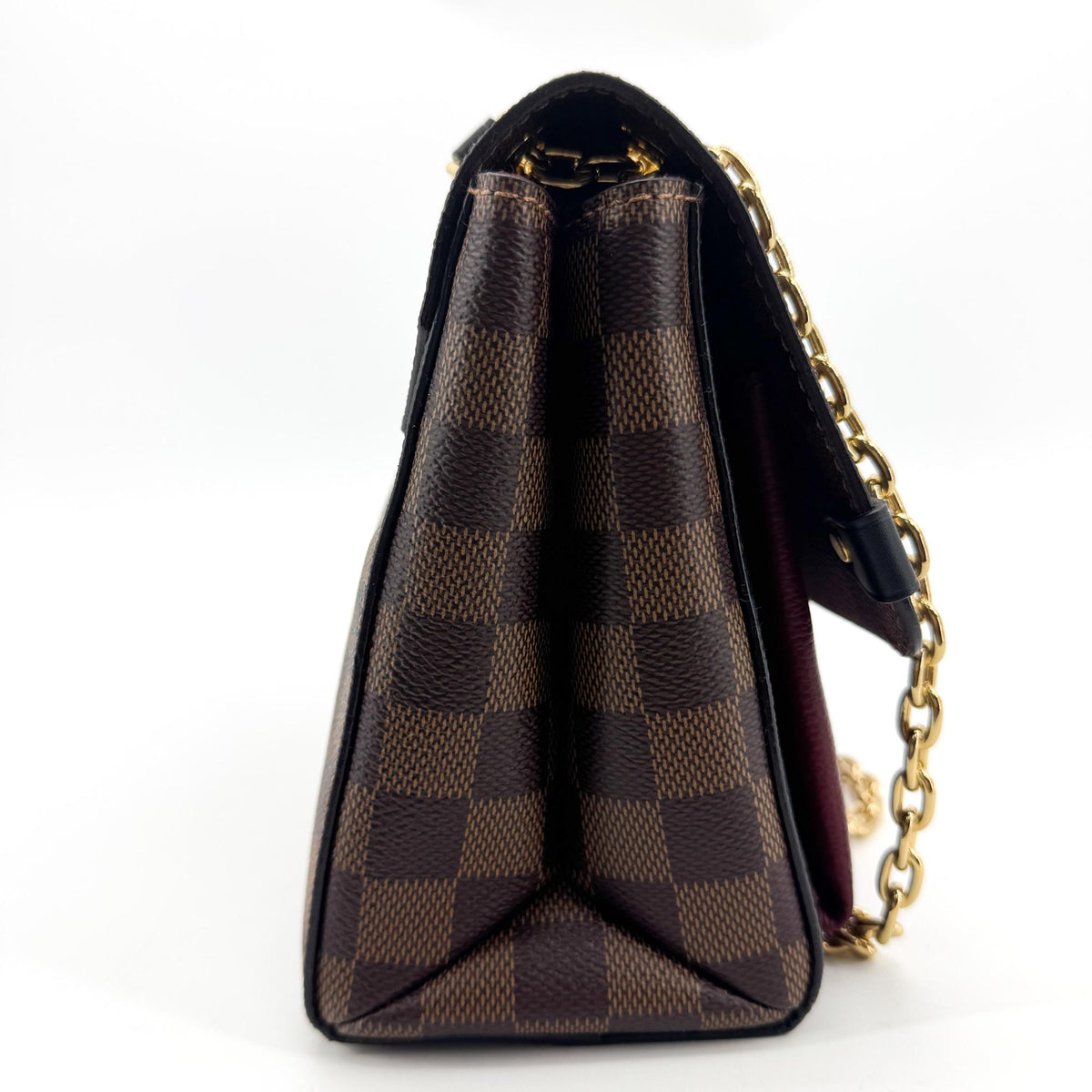 Louis Vuitton Vavin Damier with Leather, Brown, Canvas, Tote Bag