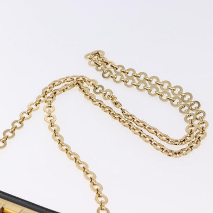 Salvatore Ferragamo Vintage Gancini Chain Patent Leather, Black, Patent Leather, Shoulder Bag