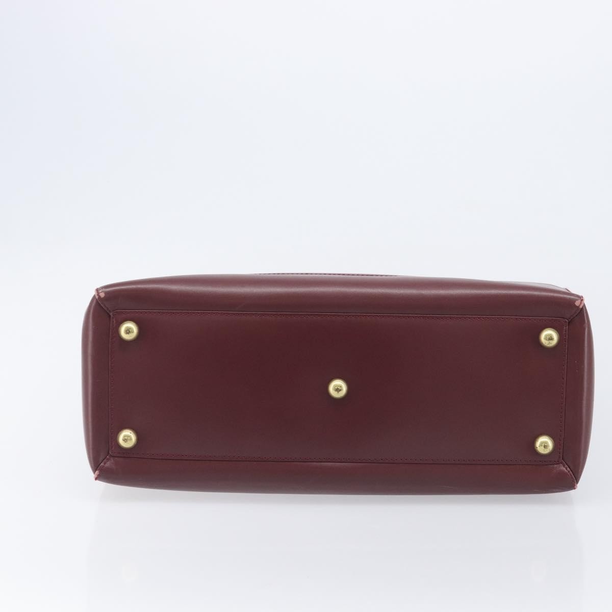 Cartier Must Line Leather, Burgundy, Leather, Handbag
