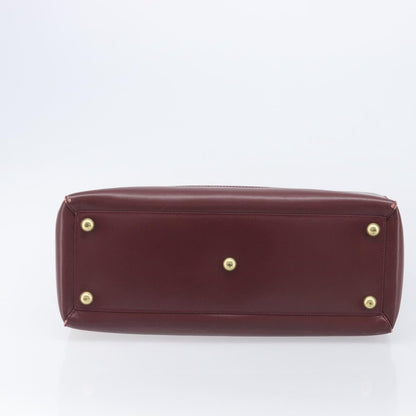 Cartier Must Line Leather, Burgundy, Leather, Handbag