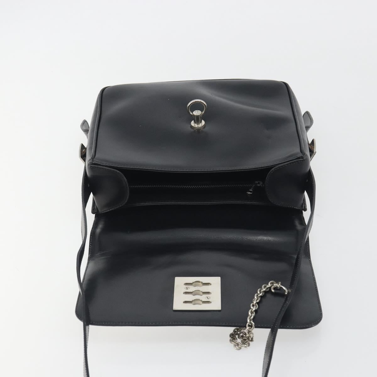 Celine Vintage Macadam Canvas, White, Leather, Shoulder Bag