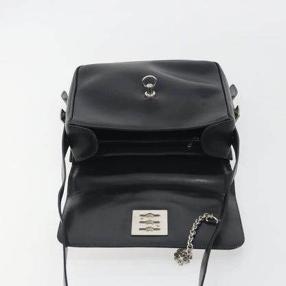 Celine Vintage Macadam Canvas, White, Leather, Shoulder Bag
