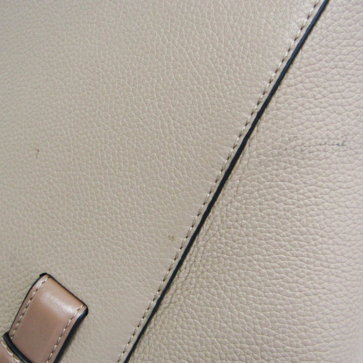 Loewe Hammock Nugget Leather, Beige, Leather, Handbag