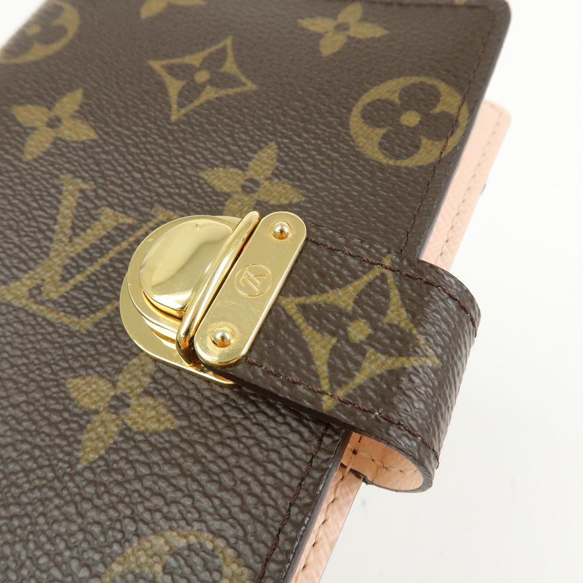 Louis Vuitton Koala Ring Agenda Cover Monogram Canvas, Brown, Canvas, Briefcase