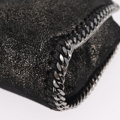 Stella McCartney Falabella Faux Leather, Black, Polyester, Tote Bag