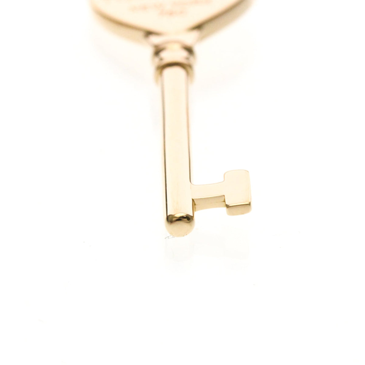 Tiffany & Co. Heart Key Pendant 18K Rose Gold with Diamonds, Gold, Pink Gold, Necklace
