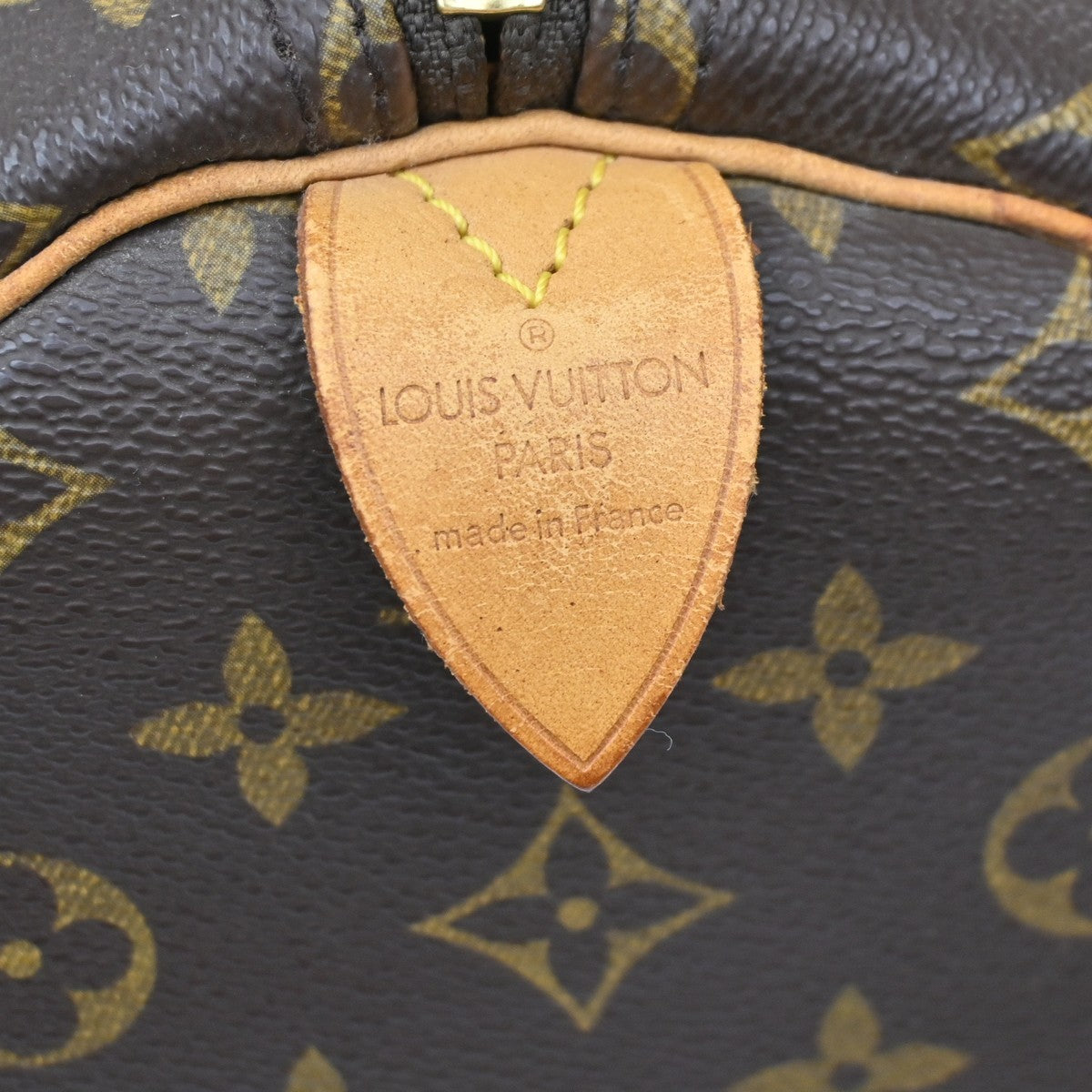Louis Vuitton Keepall Monogram Canvas, Brown, Leather, Travel Bag