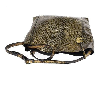 Bottega Veneta Messenger Butterfly Intrecciomirage Intarsio Leather, Gold, Leather, Handbag