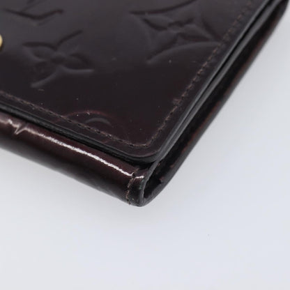 Louis Vuitton Elise Monogram Vernis, Burgundy, Patent Leather, Wallet