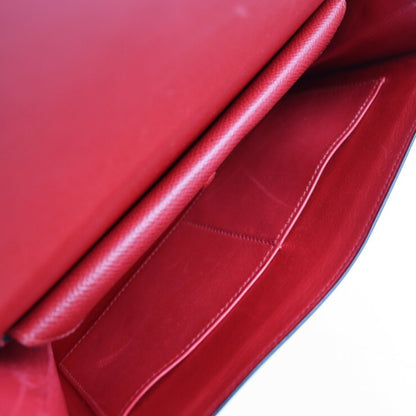 Hermès Faco, Red, Leather, clutch