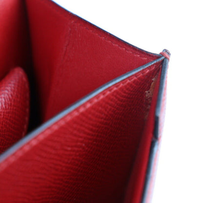 Hermès Faco, Red, Leather, clutch