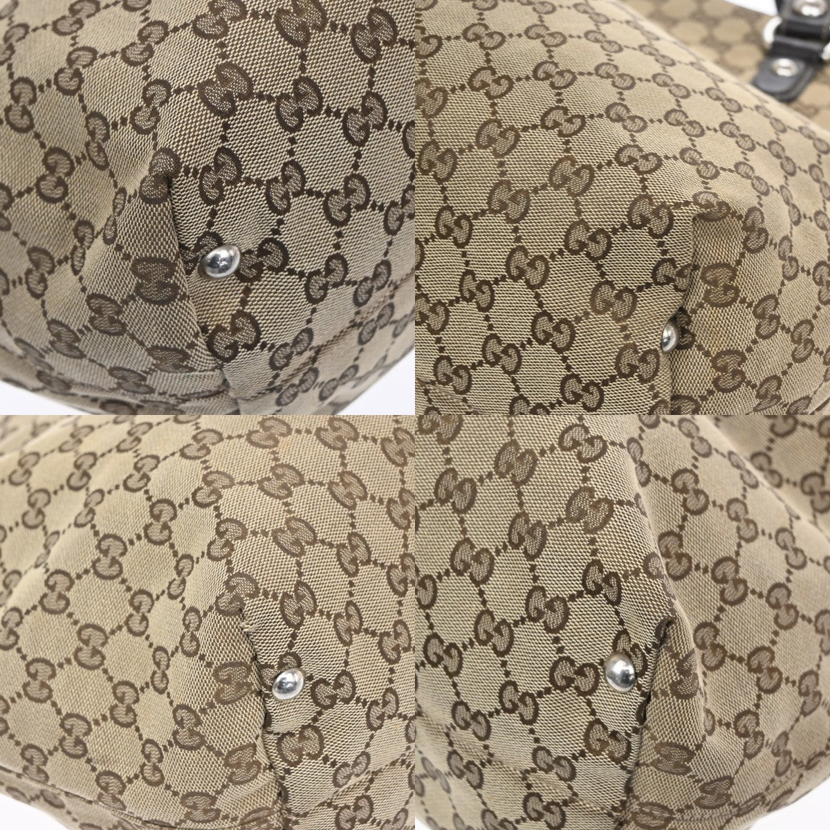 Gucci Icon Bit GG Canvas, Brown, Canvas, Tote Bag