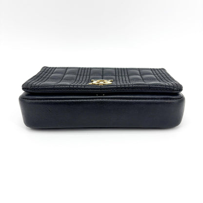 Burberry Lola Bum Quilted Lambskin, Black, Leather, Handbag